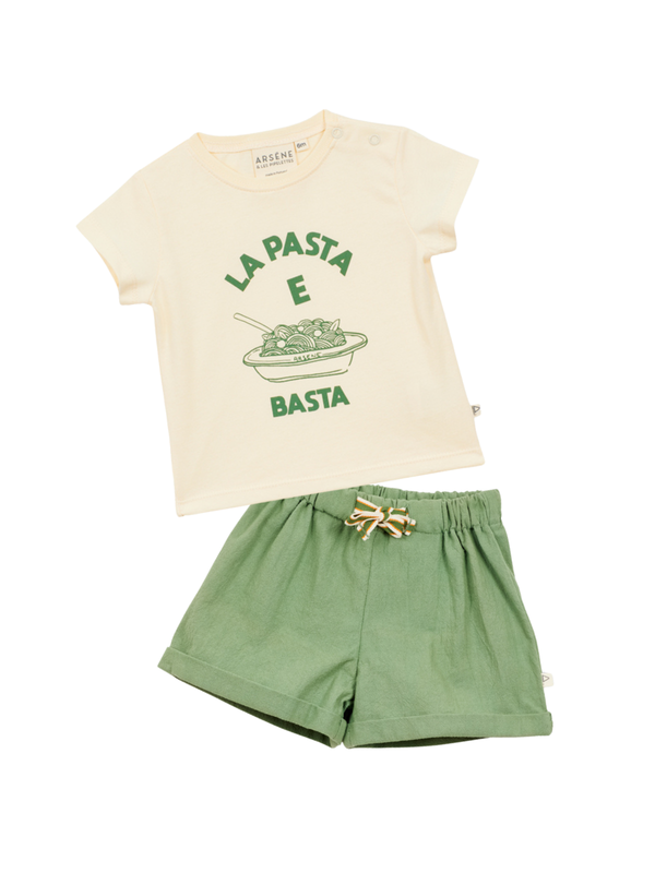 Pasta E Basta Baby Set Sets Arsène et Les Pipelettes Khaki Green 12M