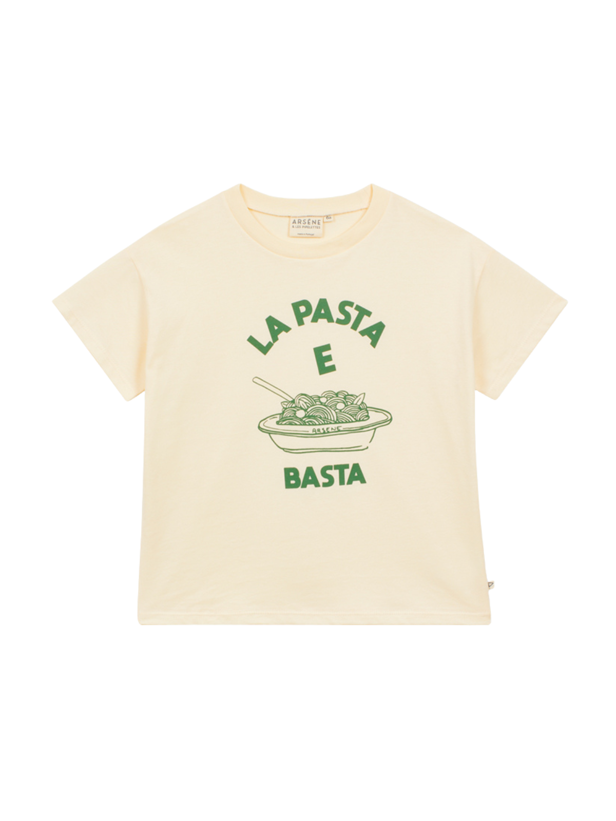Pasta E Basta T-Shirt Tees Arsène et Les Pipelettes Ecru 3Y