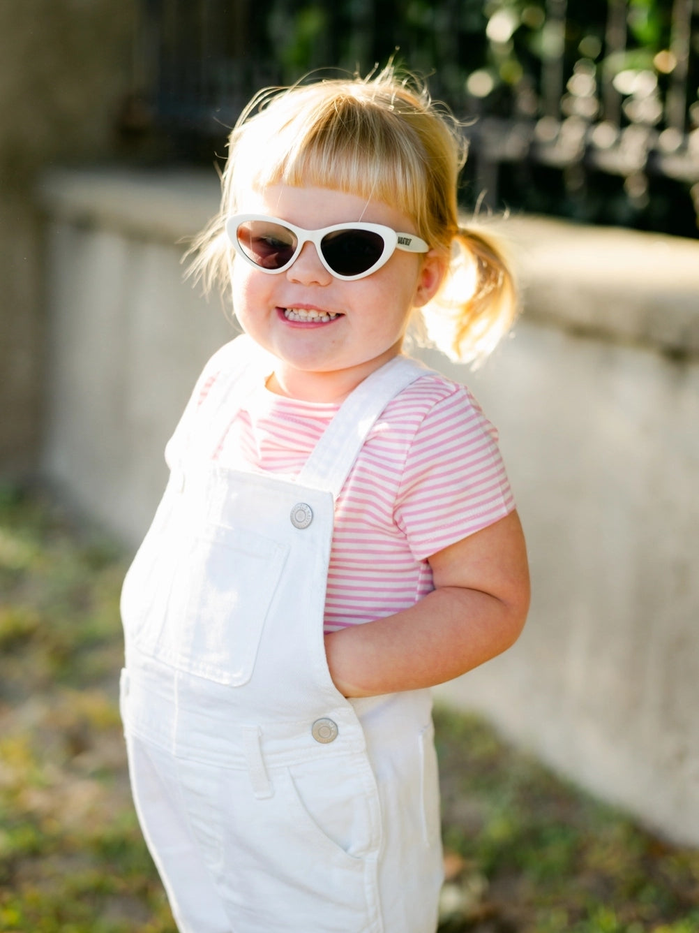 Wicked White Kids Cat-Eye Sunglasses Sunglasses Babiators