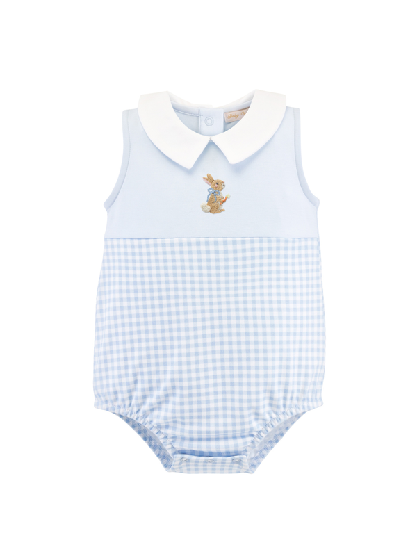 Blue Gingham Bunny Bubble