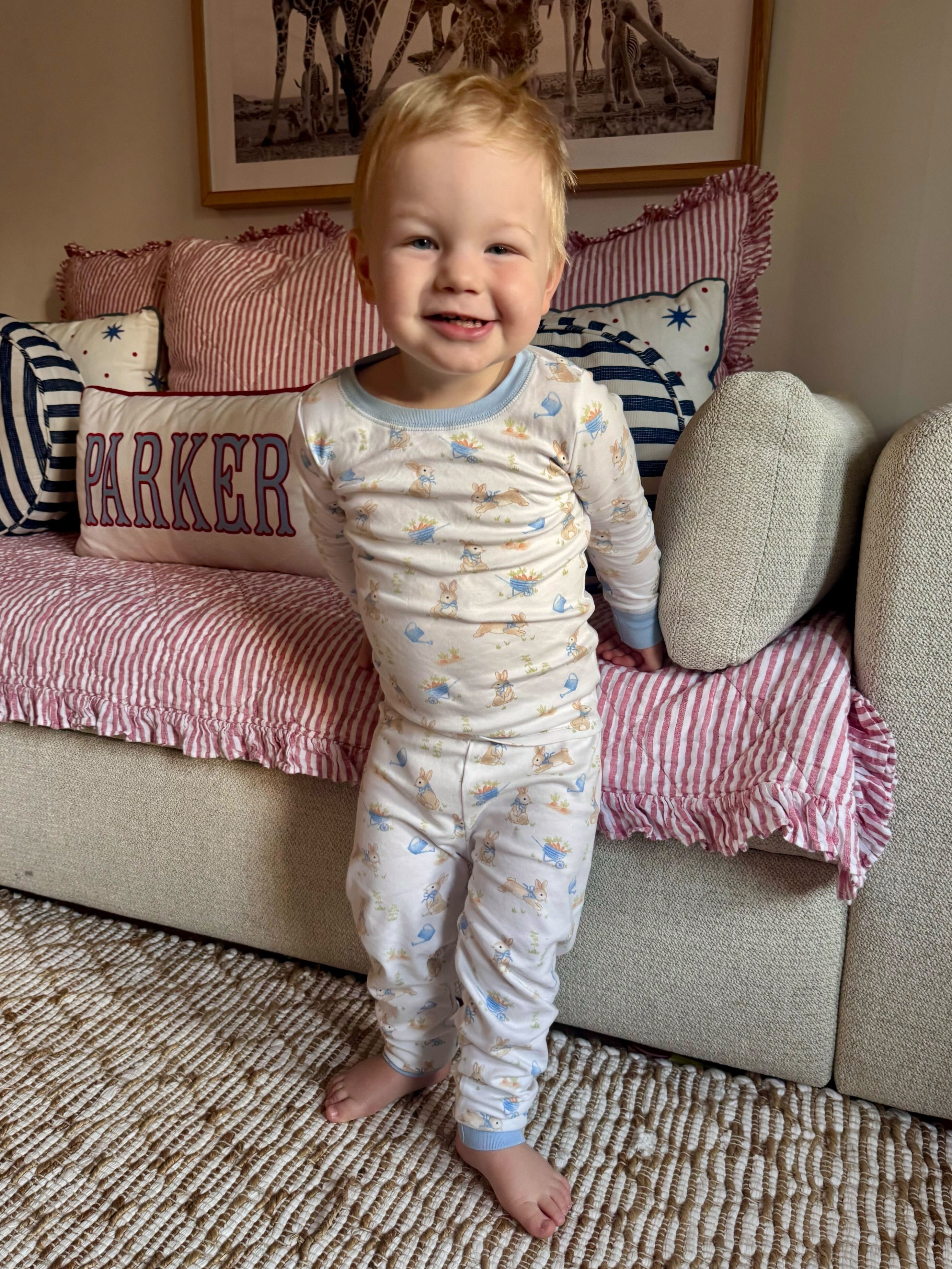 Bunny's Garden PJ Set Pajamas Baby Club Chic