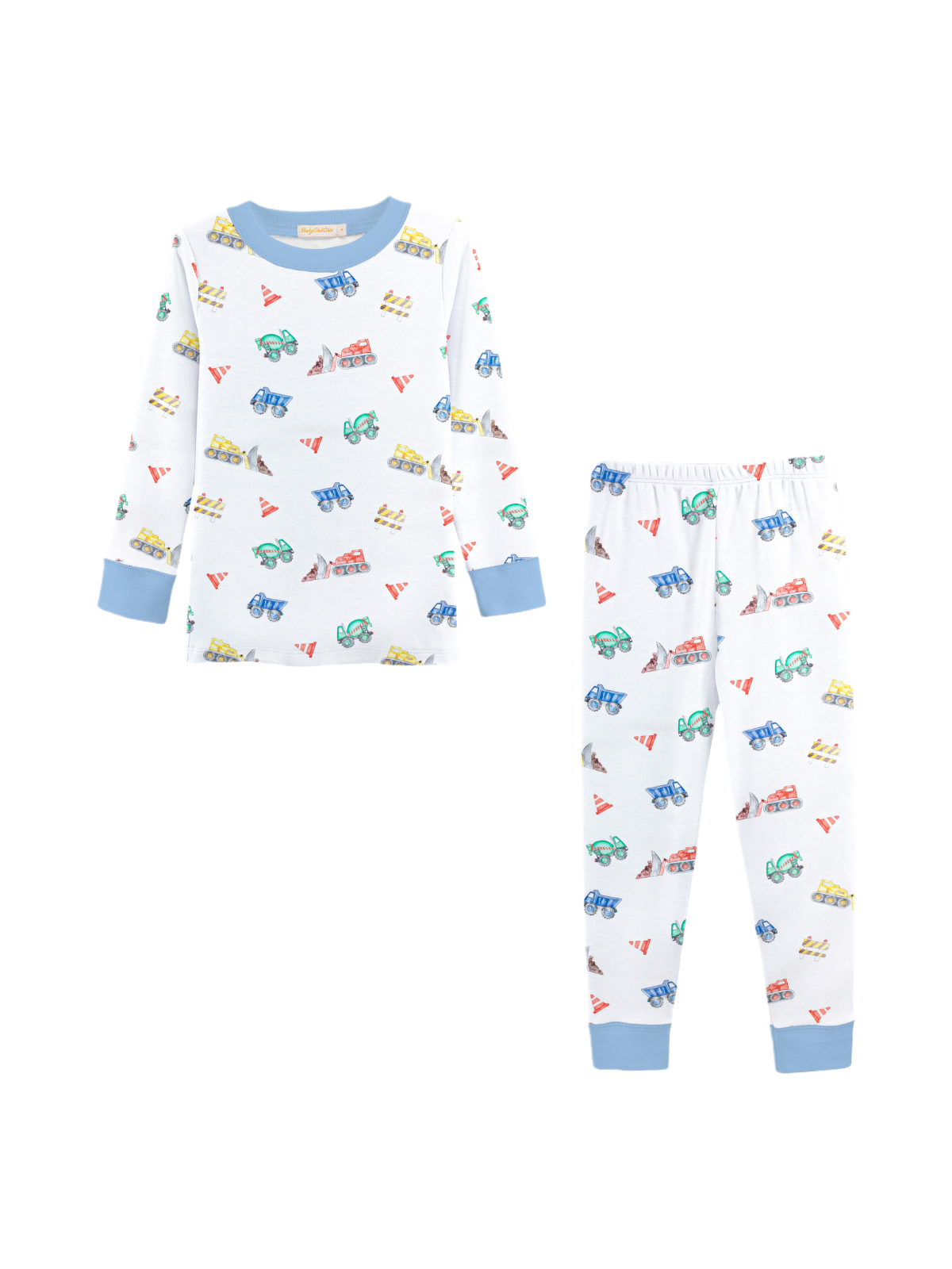 Construction Road Work PJ Set Pajamas Baby Club Chic