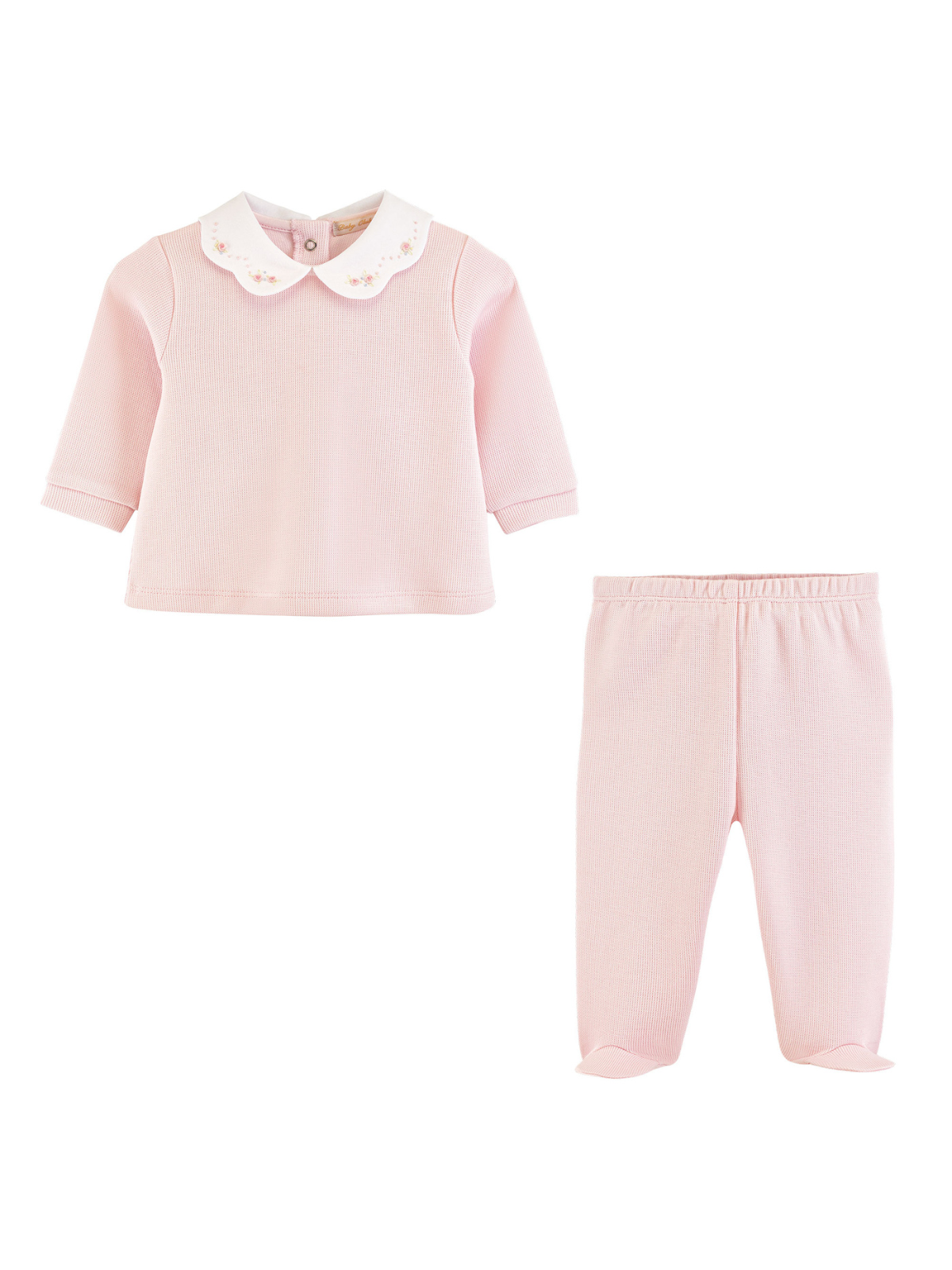 Embroidered Roses Baby Set Sets Baby Club Chic Pink 0-3M