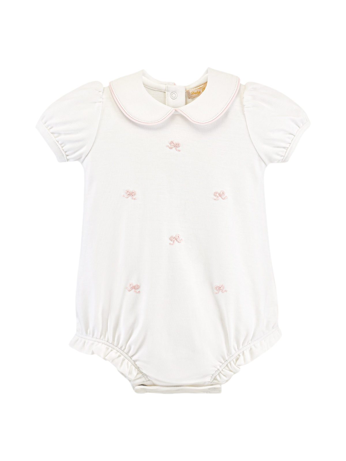 Embroidered Bows Bubble Rompers Baby Club Chic