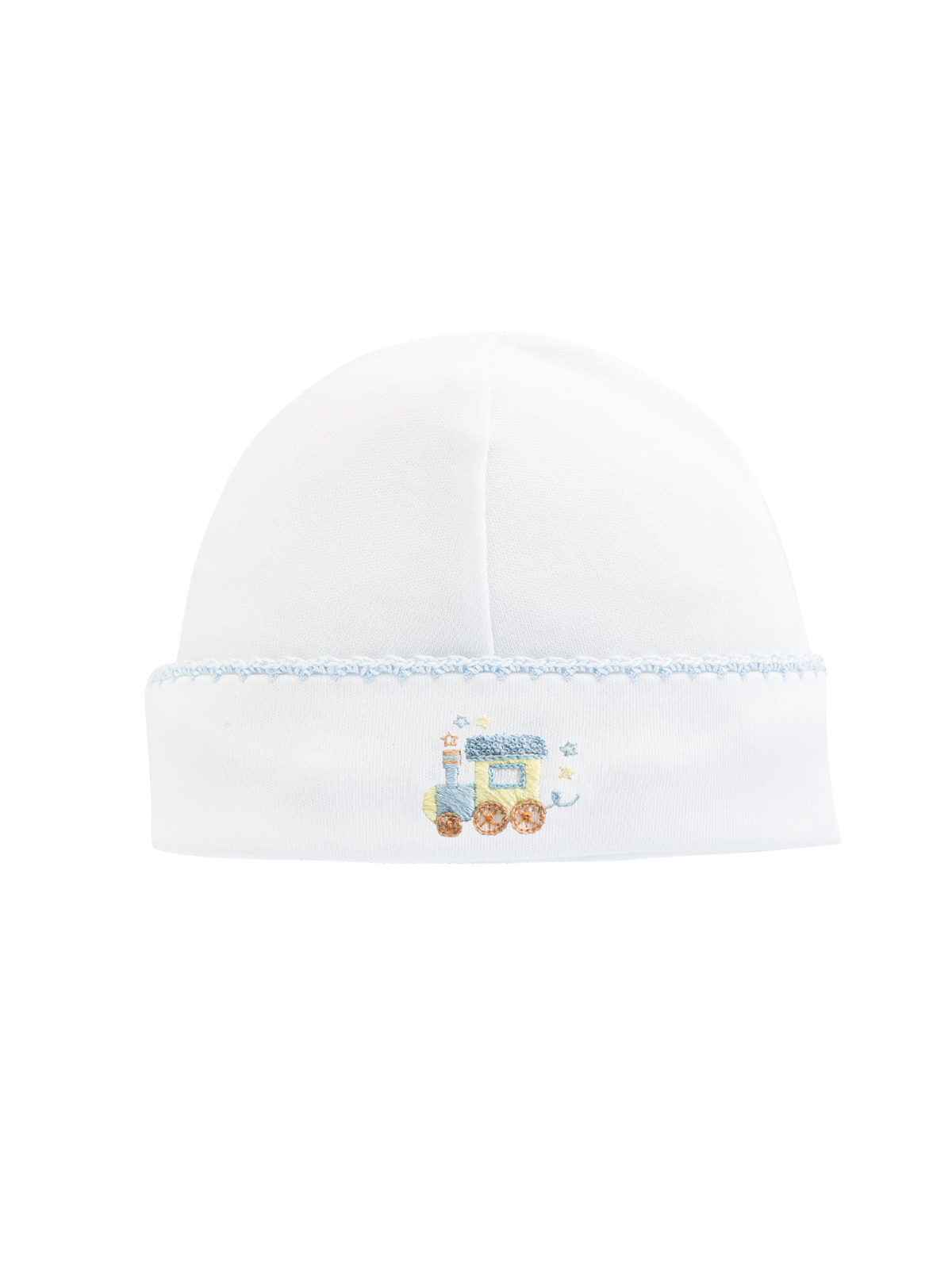 Little Train Embroidered Hat Hats Baby Club Chic White Newborn