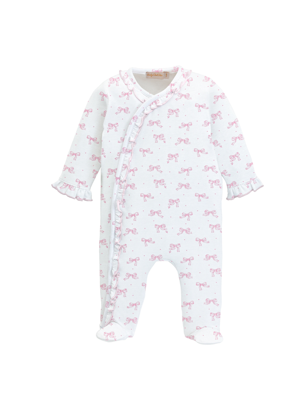 Tiny Pretty Bows Printed Ruffle Footie
