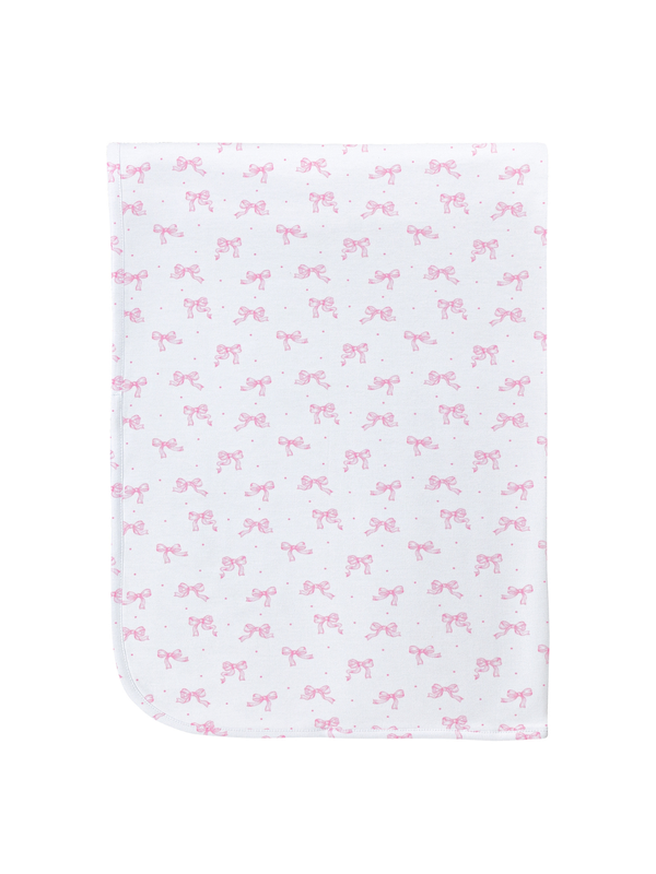 Tiny Pretty Bows Receiving Blanket