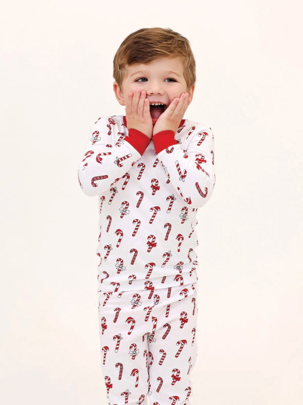 Candy Canes Two Piece PJ Pajamas Baby Noomie   