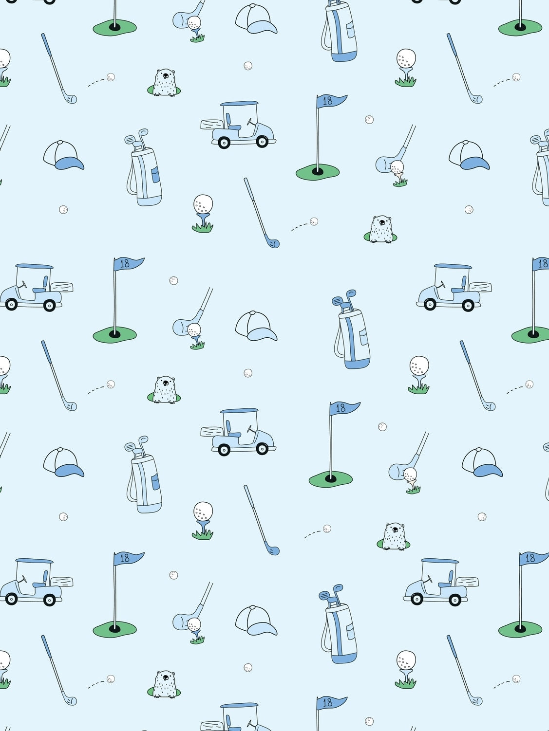 Golf Two Piece PJ Pajamas Baby Noomie   