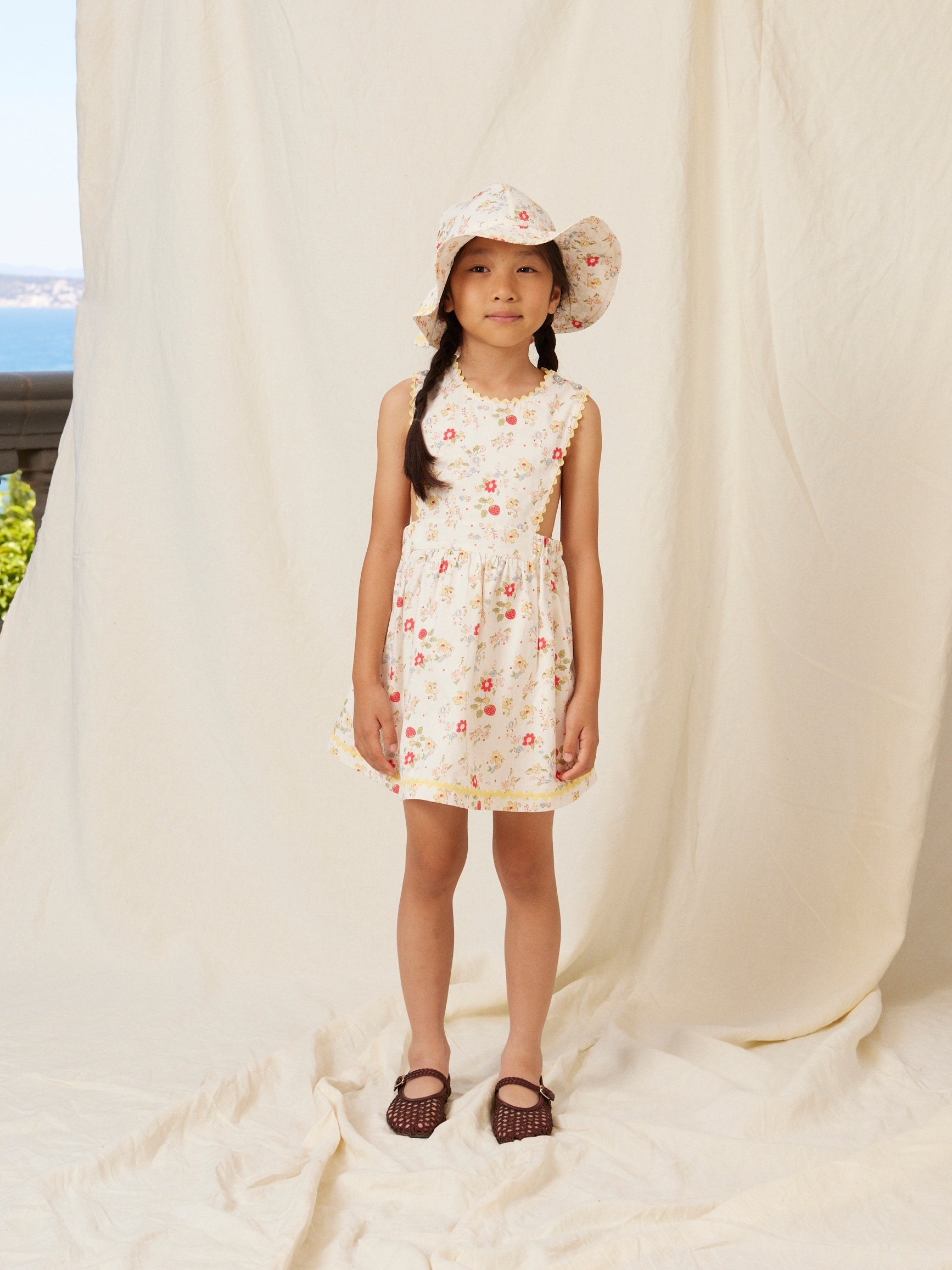cotton apron dress Boho Cotton Patchwork Apron Dress: Plus Size Maxi Sundress with Pockets