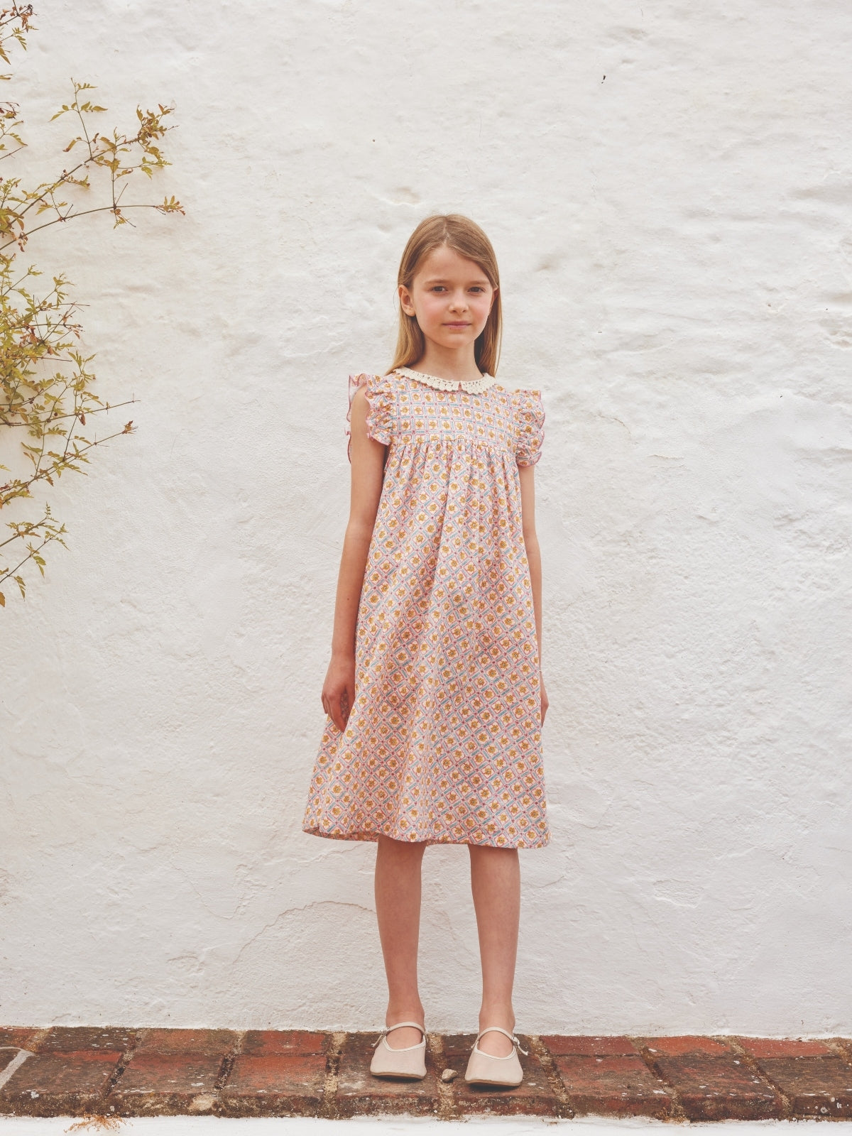 Eloise Crochet Collar Dress Dresses Bebe Organic