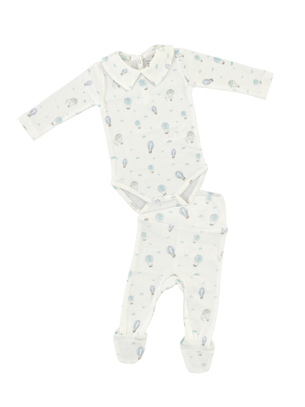 Finn Collar Baby Set Sets Bebe Organic Balloon Sky 3M
