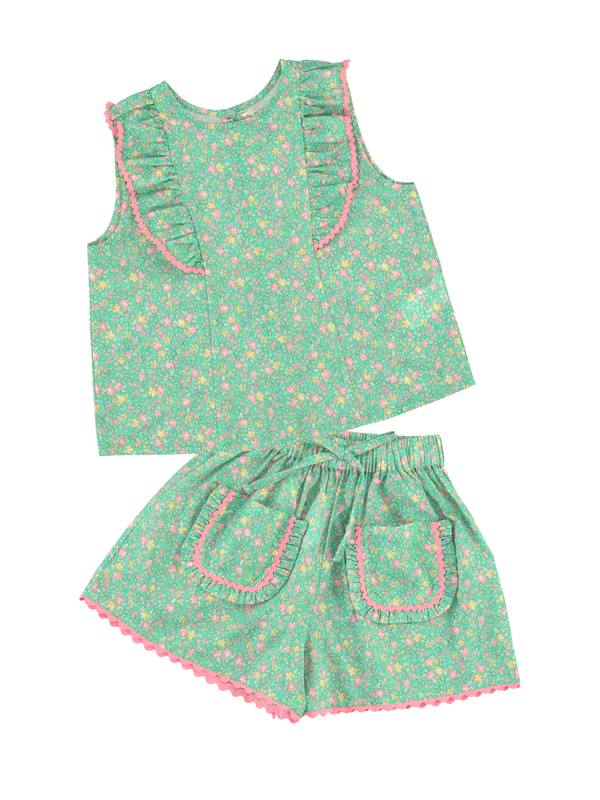 Hazel Shorts Set Sets Bebe Organic Blooming Field 2Y