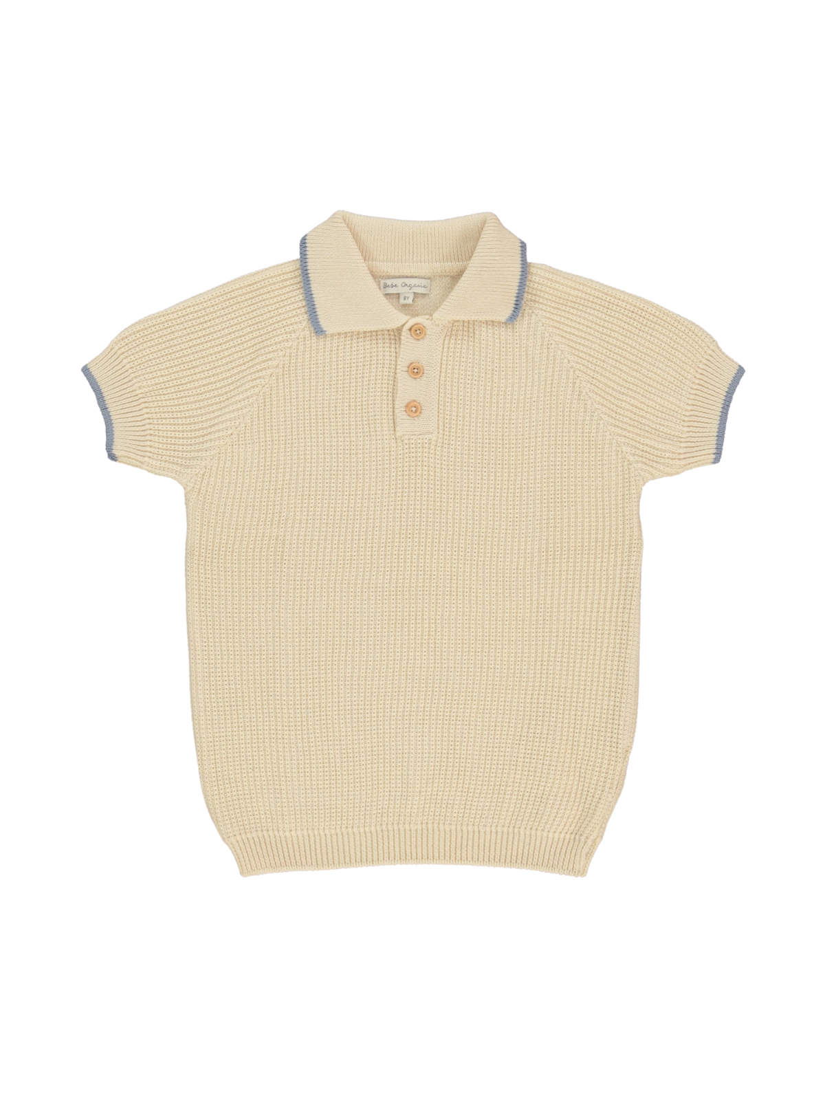 Kane Knit Polo Tops Bebe Organic Natural 2Y