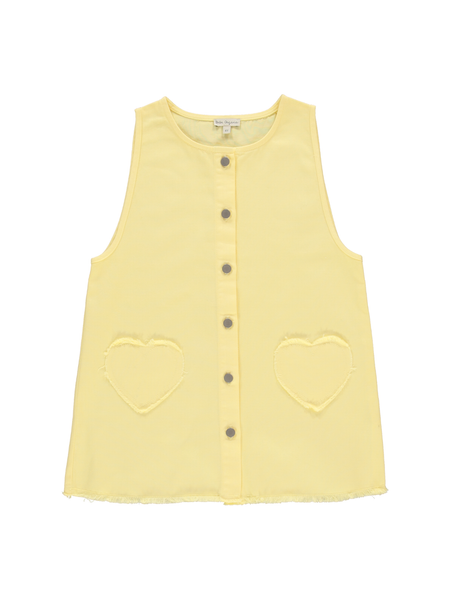 bebe organic yellow dress Mara Hearts Dress