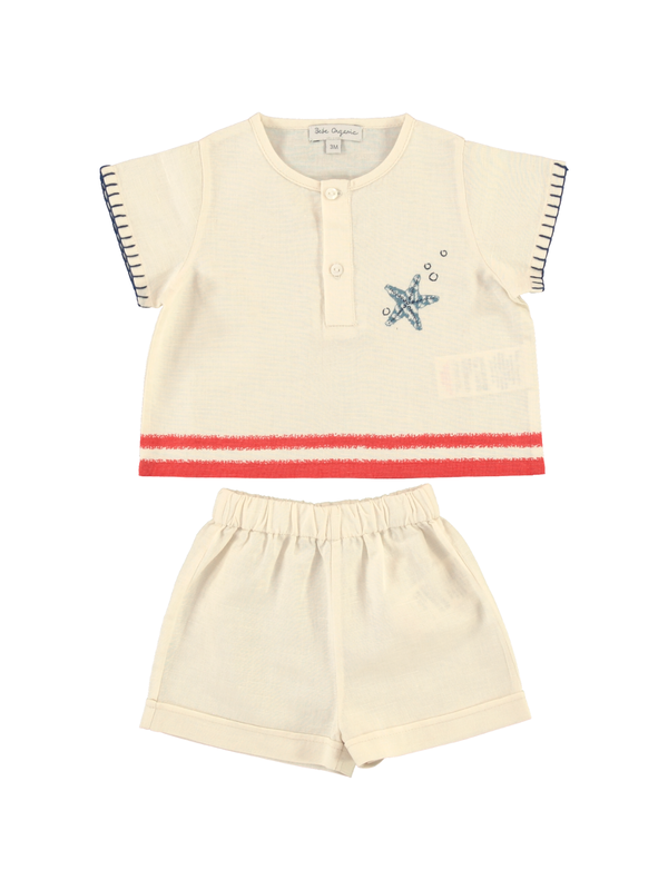 Palmer Baby Set Sets Bebe Organic Sea Side 6M