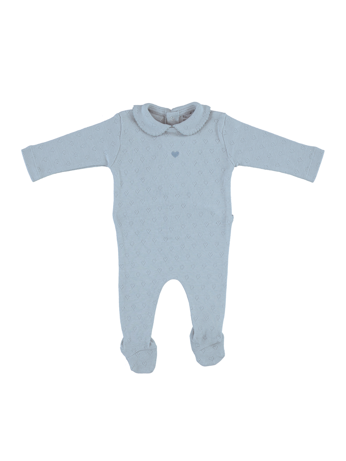 Pointelle Hearts Footie Rompers Bebe Organic Sea Newborn