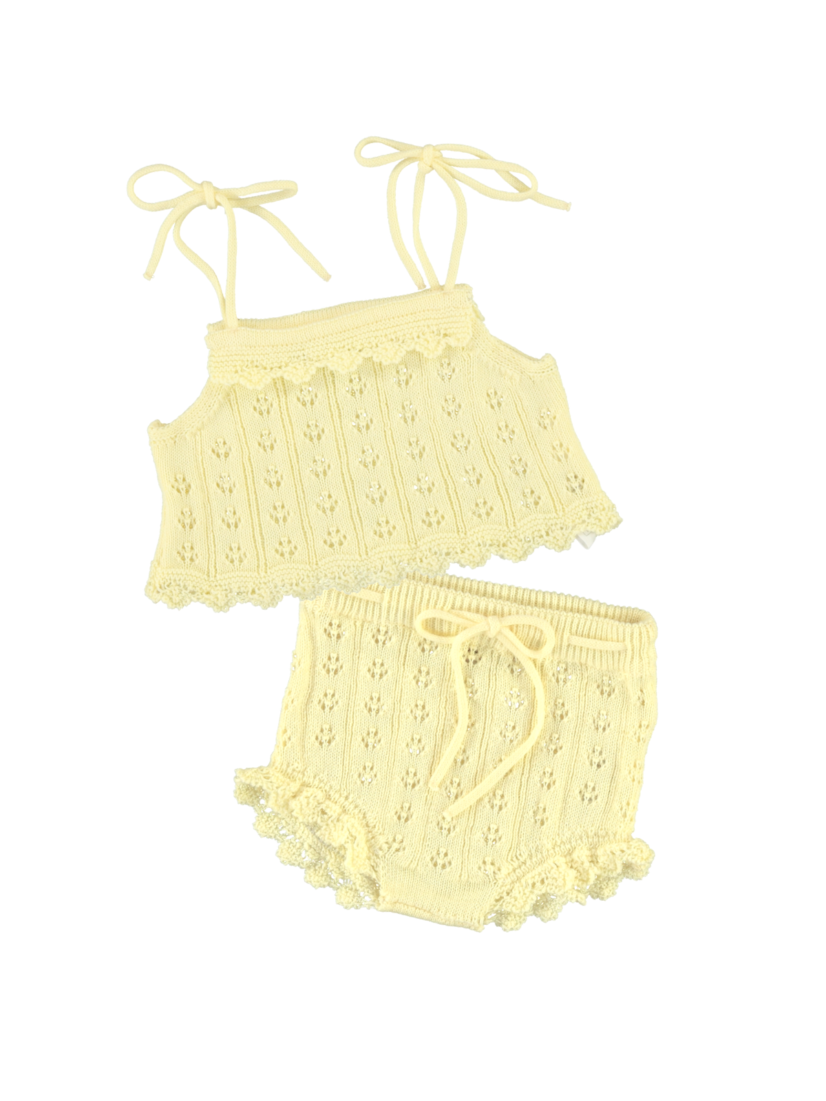 Summer Pointelle Knit Cardigan Set Sets Bebe Organic