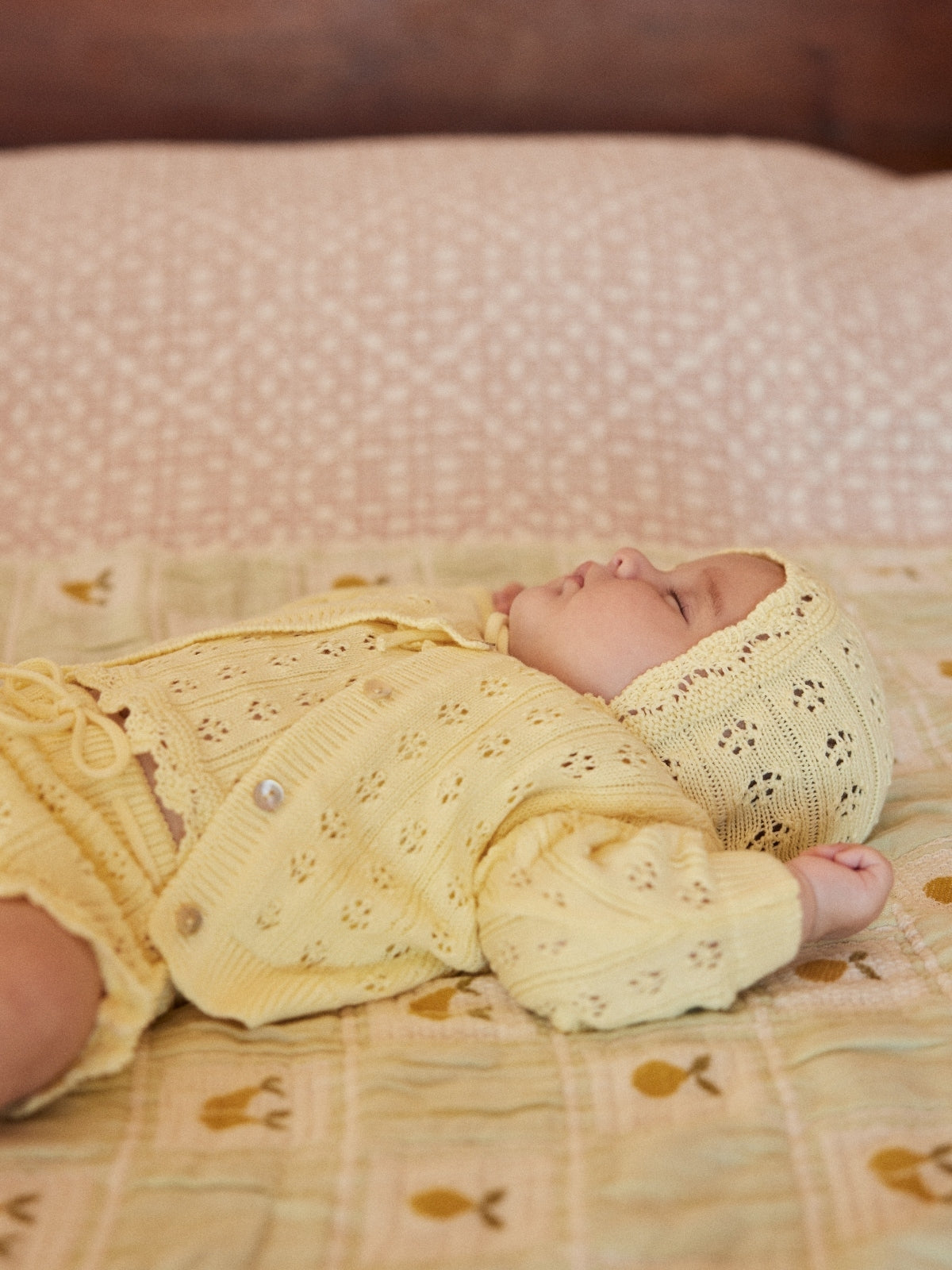 Summer Pointelle Knit Cardigan Set Sets Bebe Organic