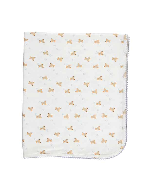 Teddy Blanket - Blue Blankets Bebe Organic Blue