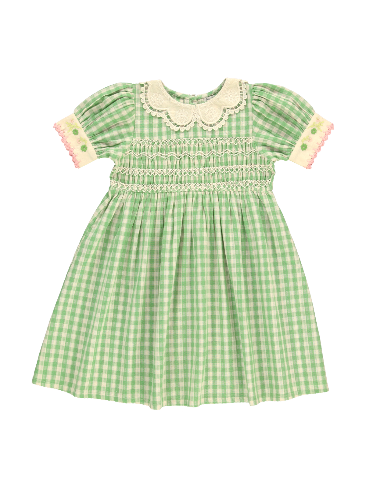 Tilia Dress Dresses Bebe Organic Green Gingham 2Y