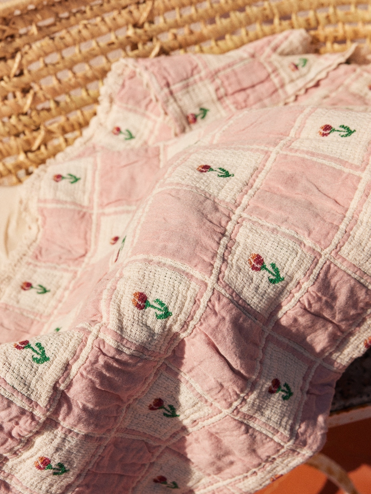 Tulip Patchwork Blanket Blankets Bebe Organic