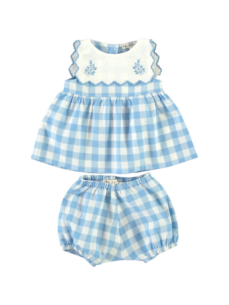 Viola Baby Dress - Classic blue gingham Viola Baby Dress - Classic blue gingham