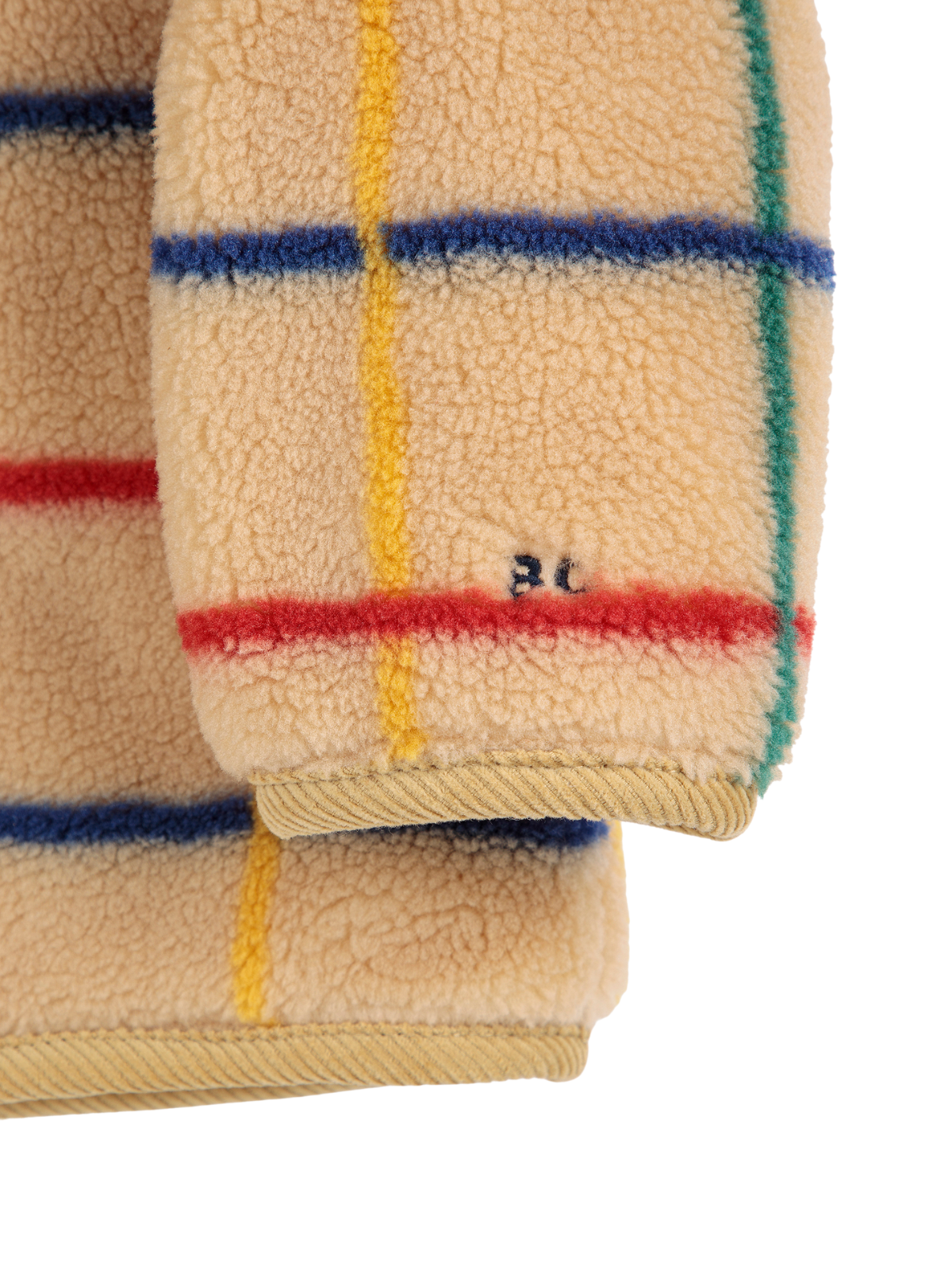 Baby Windowpane Fleece Jacket Outerwear Bobo Choses