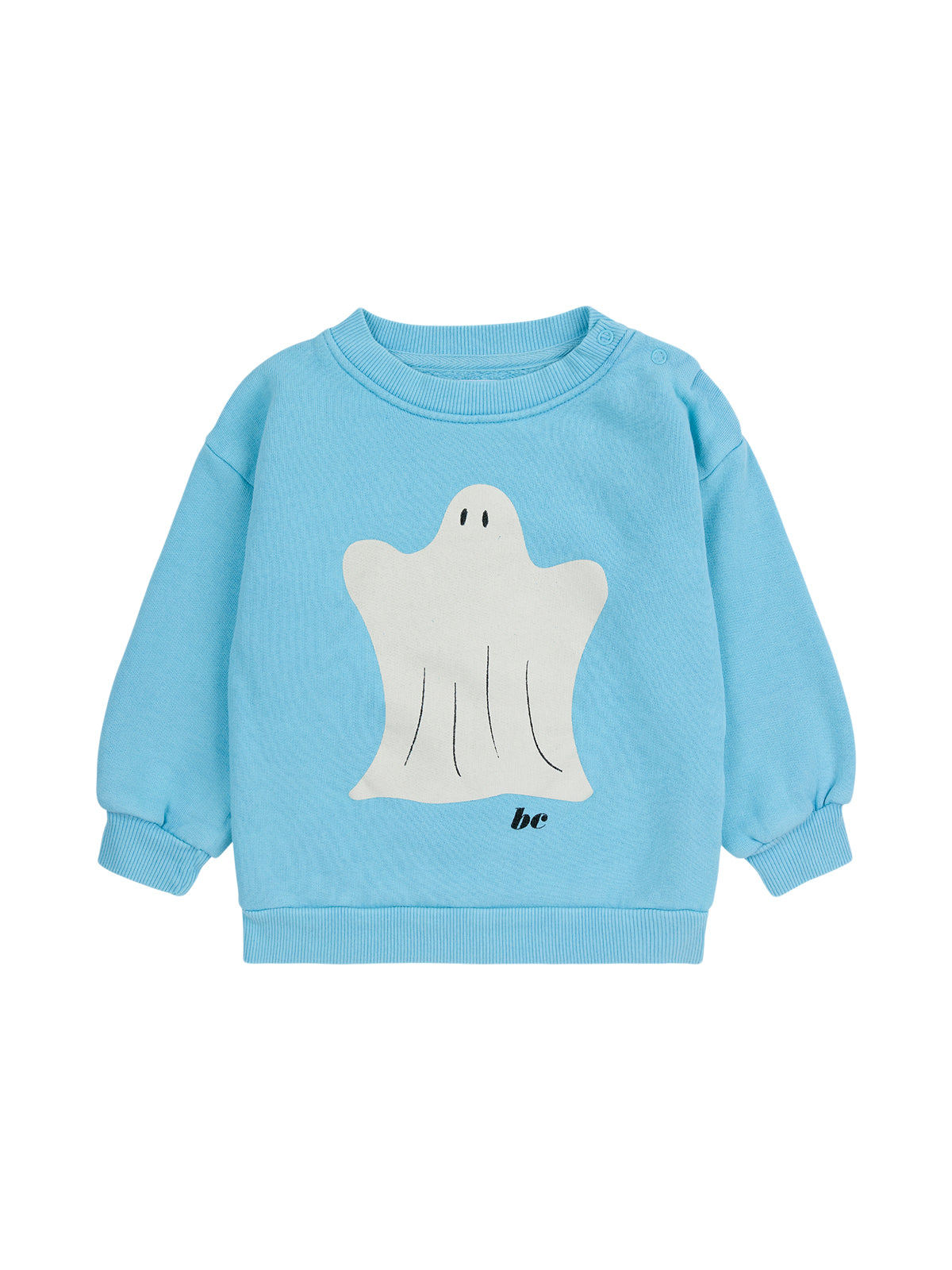 Funny Ghost Sweatshirt Sweatshirts Bobo Choses Light Blue 12M 