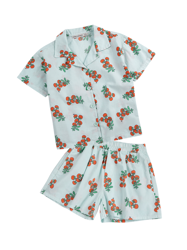 Juicy Tomatoes Shorts Set Sets Bobo Choses Light Blue 2-3Y