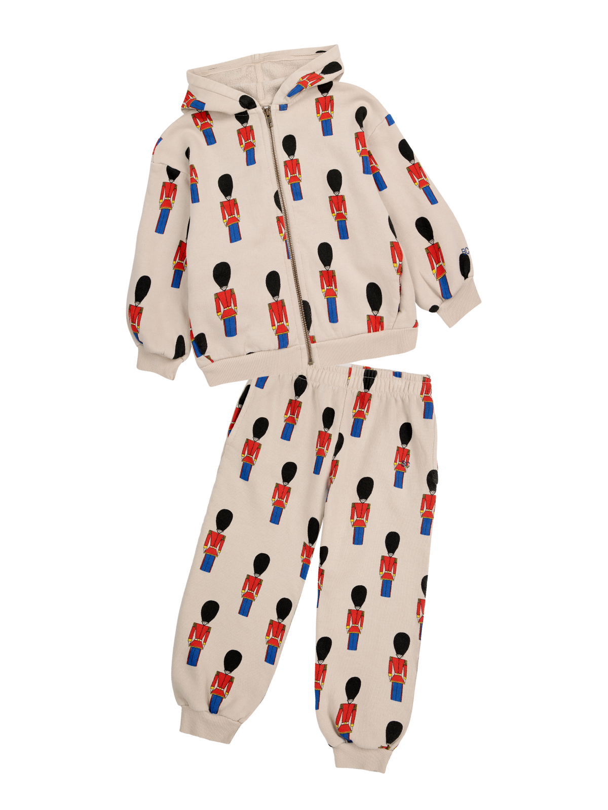 Little Tin Soldiers Sweat Set Sets Bobo Choses Cream 2-3Y 