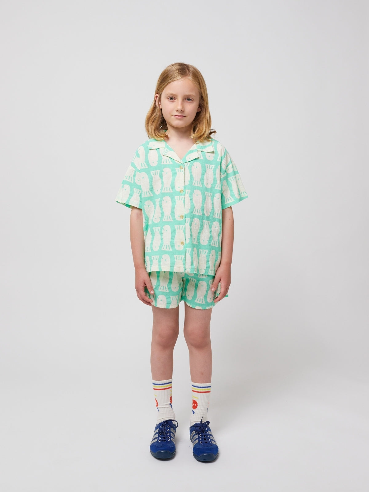 Lucky Fish All Over Woven Shorts Set Sets Bobo Choses