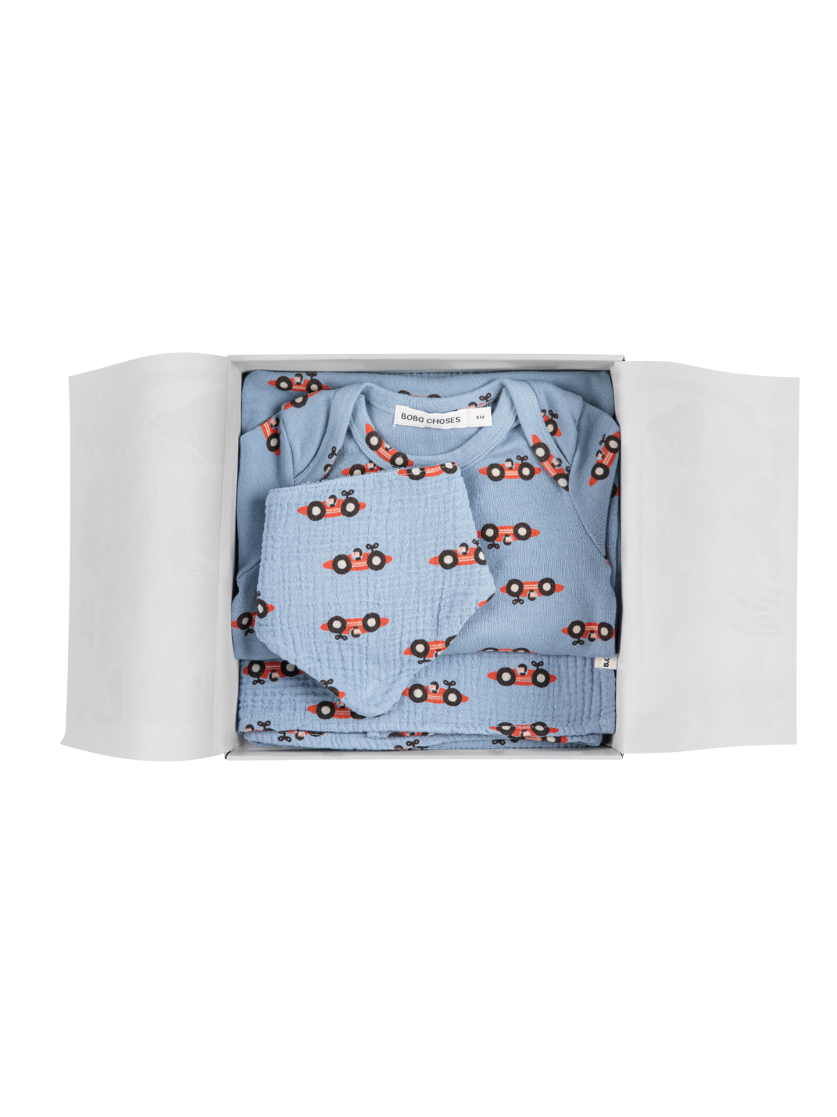 Race Car All Over Newborn Gift Set Sets Bobo Choses