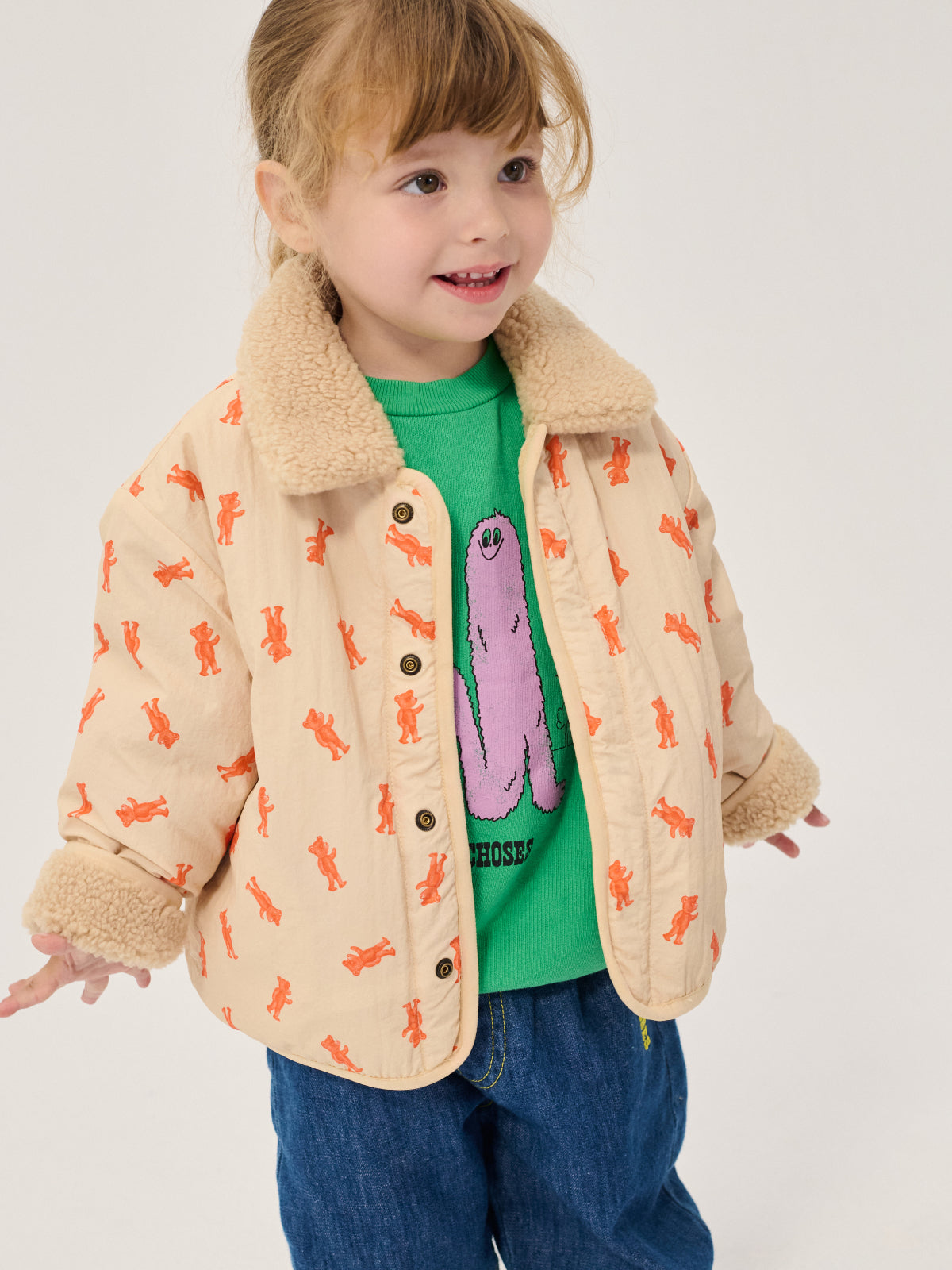 Softpaw Bear Reversible Jacket Outerwear Bobo Choses