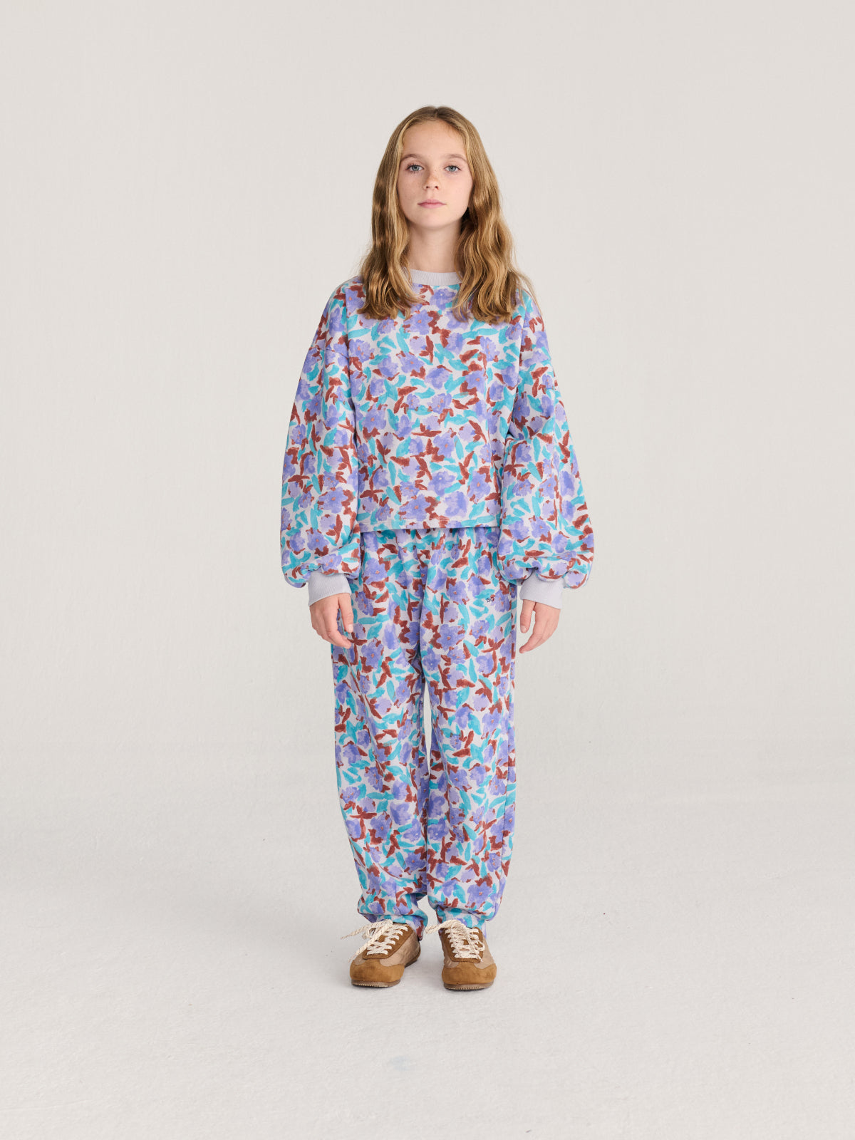 Watercolor Floral Sweatshirt Set Sets Bobo Choses
