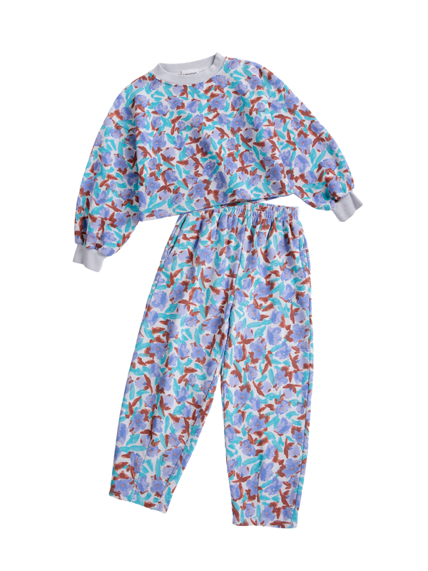 Watercolor Floral Sweatshirt Set Sets Bobo Choses Lavender 2-3Y
