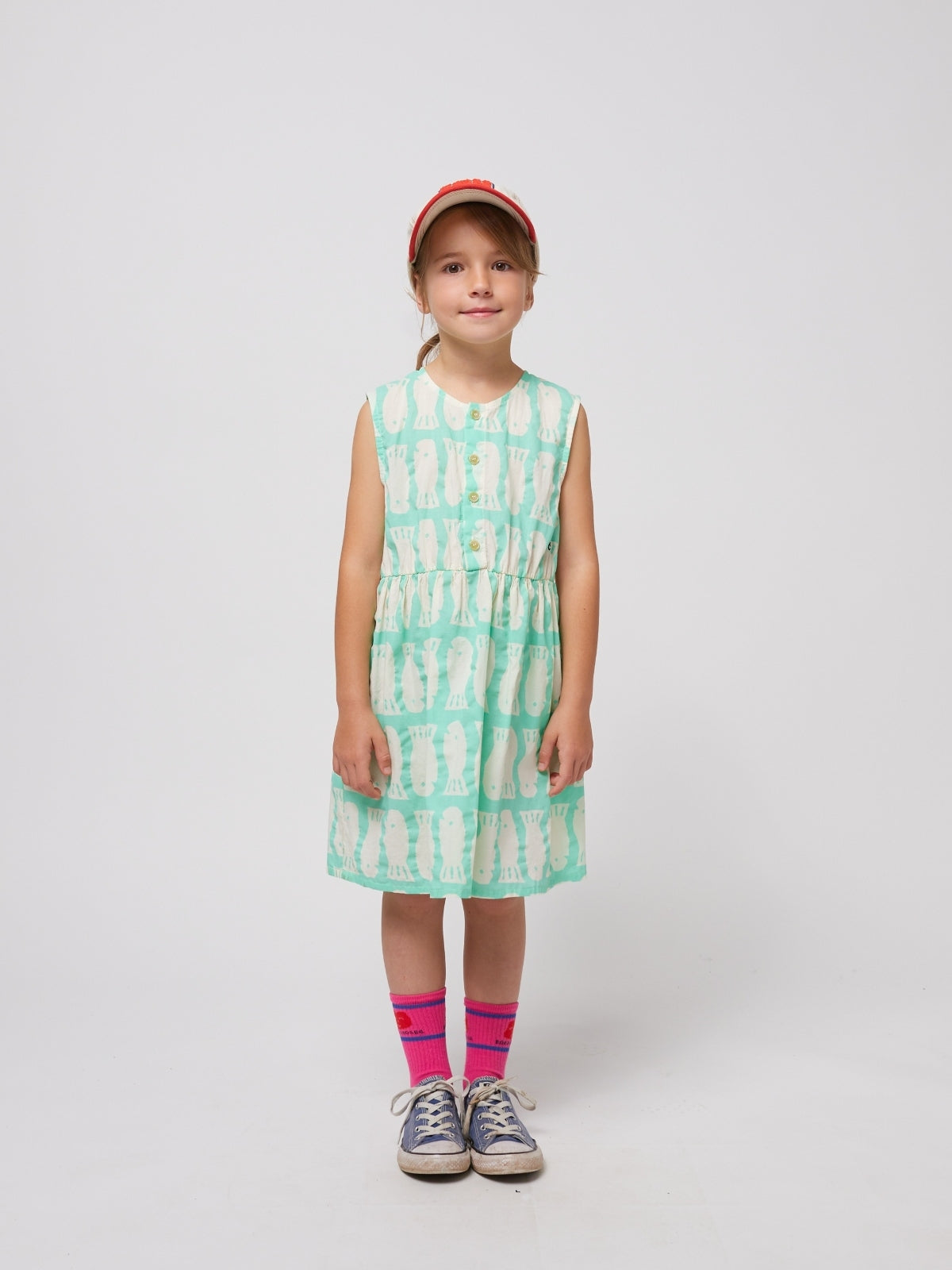 Lucky Fish All Over Sleeveless Dress Dresses Bobo Choses