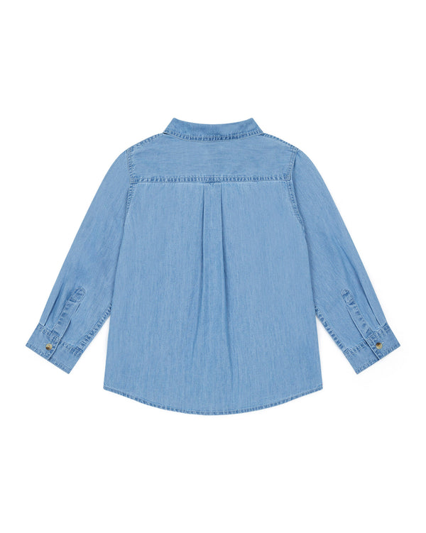 Chambray Shirt Tops Bonton   