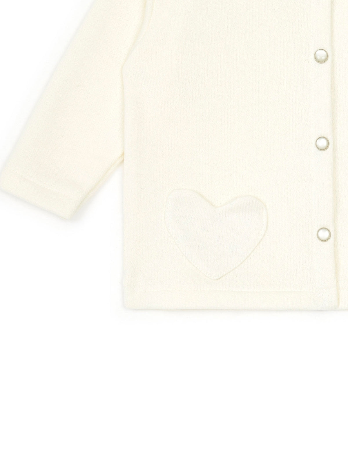Heart Pocket Cardigan Sweaters Bonton   
