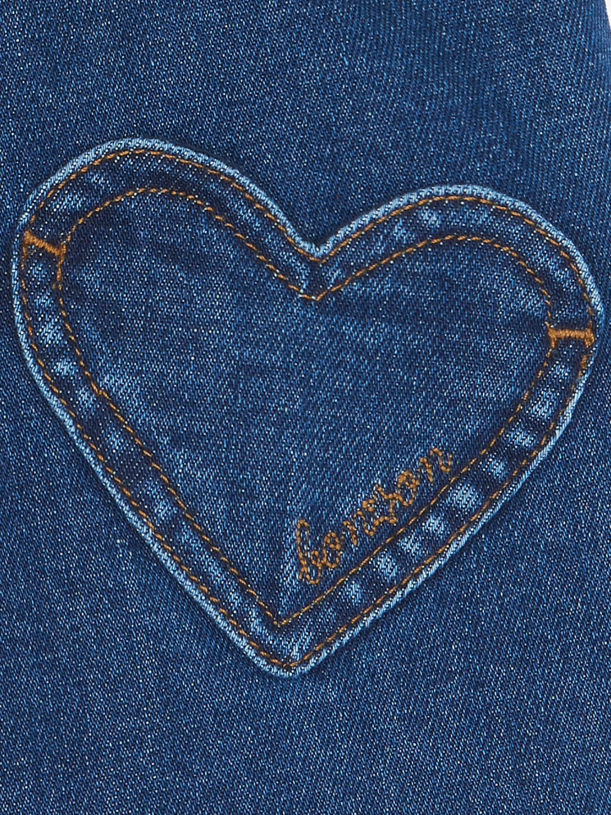 Heart Pocket Denim Skirt Skirts Bonton