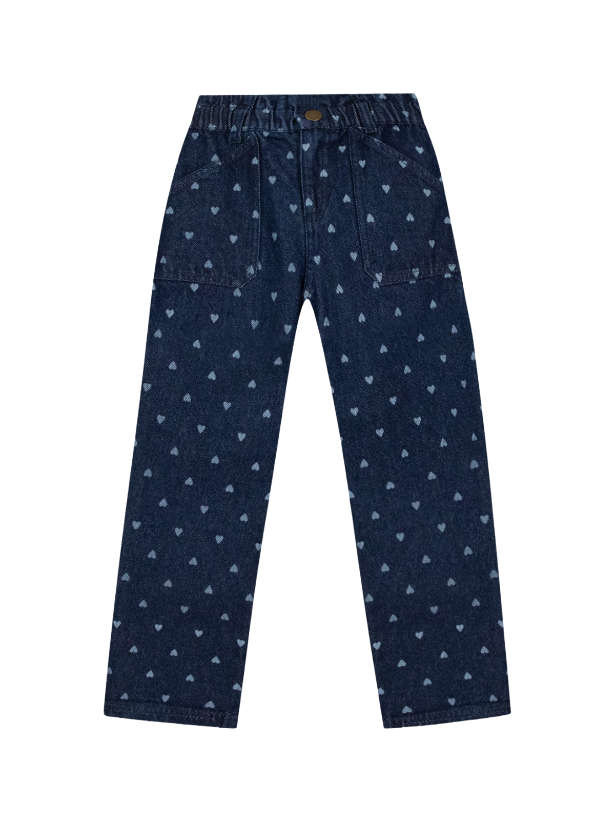 Heart Print Jeans Pants Bonton Denim 3Y