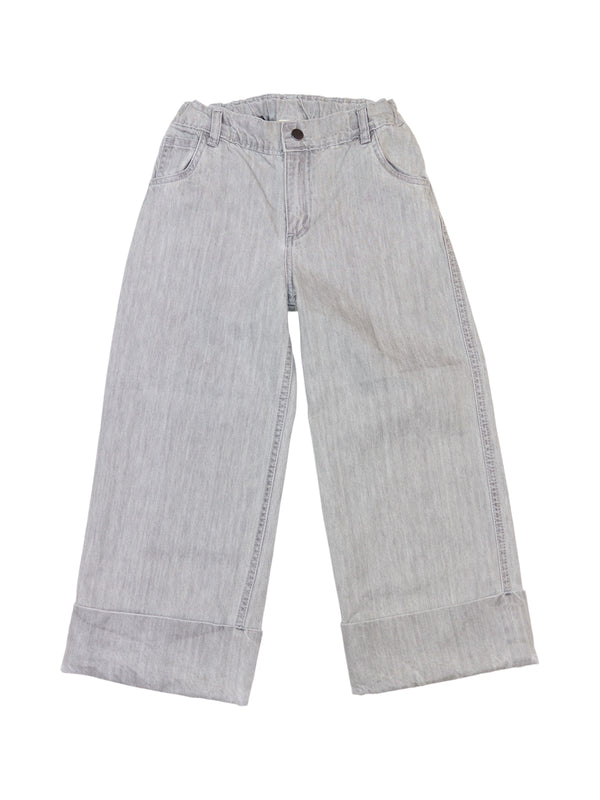 Janot Cuffed Gray Jeans Pants Bonton Chambray Gray 4Y 