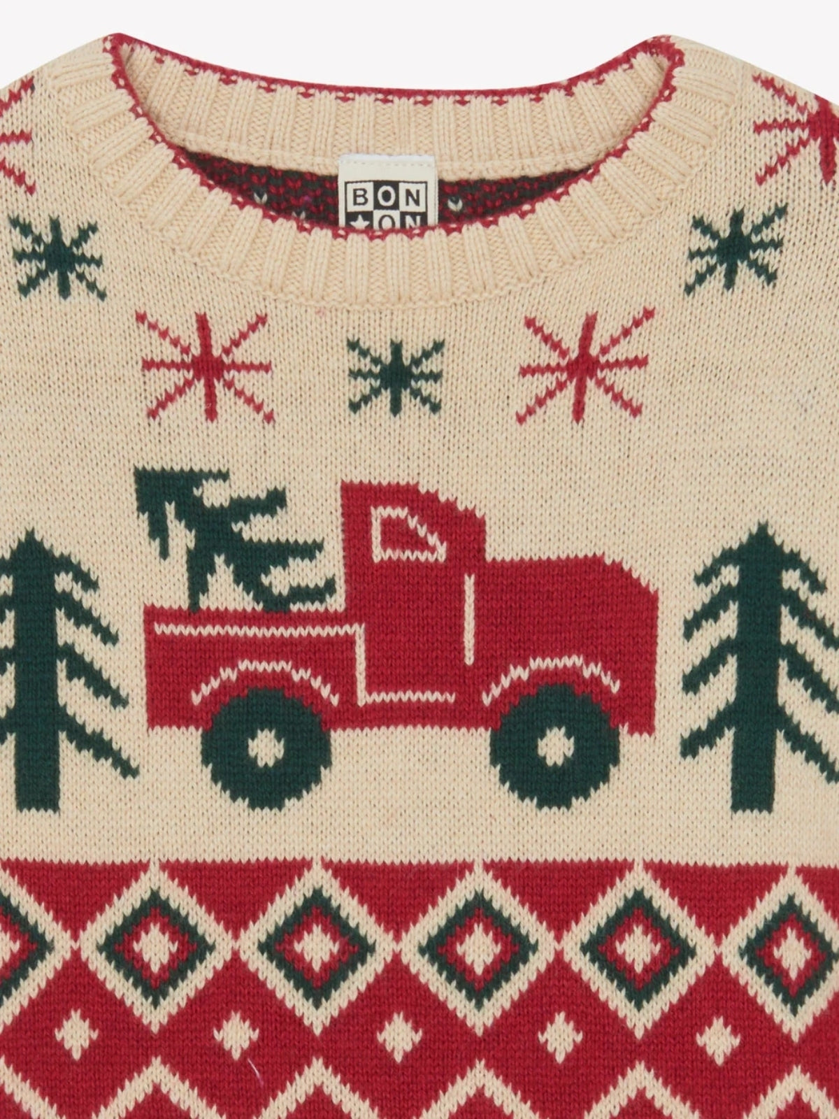 Joel Christmas Truck Sweater Sweaters Bonton   