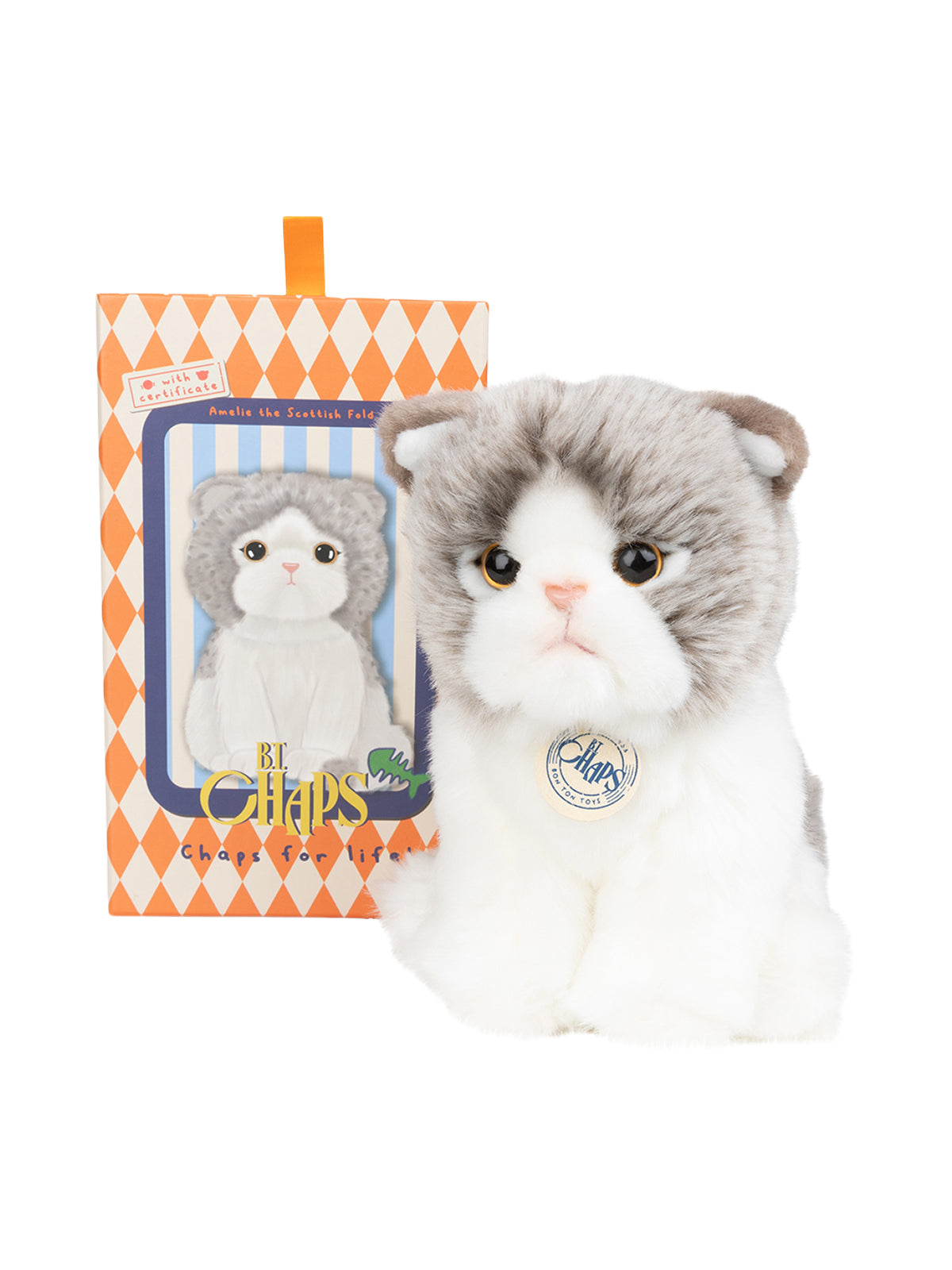 Amelie the Scottish Fold in Gift Box Plush BT Chaps   