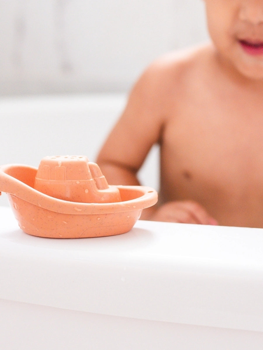 Wheat Straw Boat 6 Piece Set Bath Toys Bug & Bean   