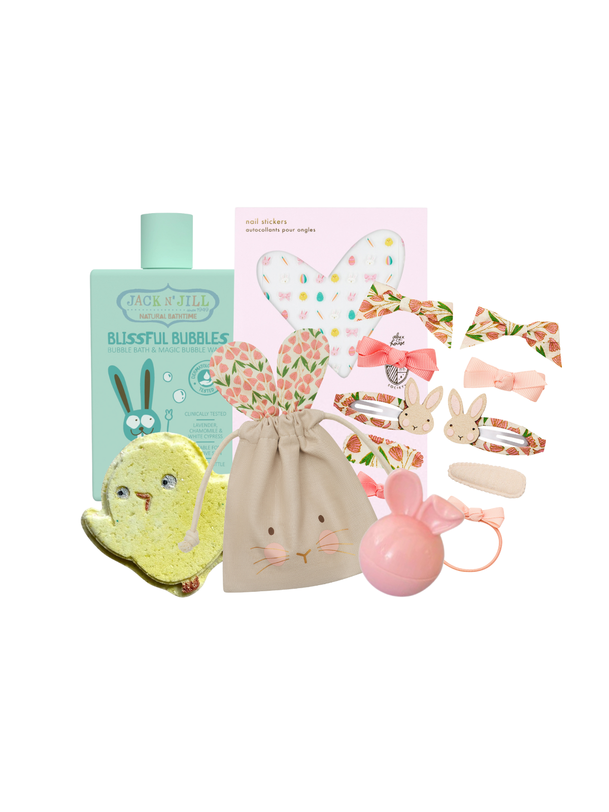 Bunny Beauty Easter Contents - Without Basket
