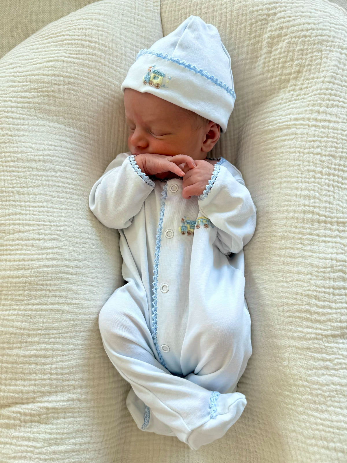 Little Train Embroidered Hat Hats Baby Club Chic