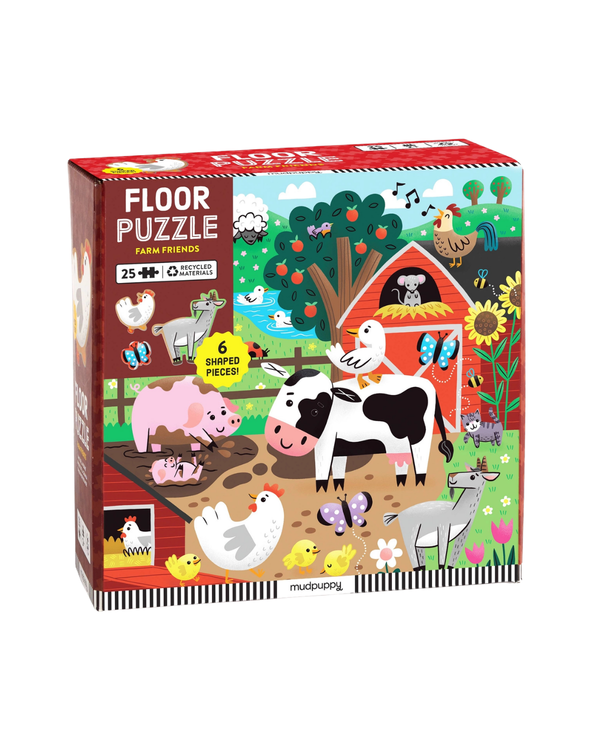 Farm Friends 25 Piece Floor Puzzle Games & Puzzles Chronicle Books