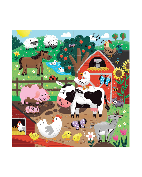 Farm Friends 25 Piece Floor Puzzle Games & Puzzles Chronicle Books