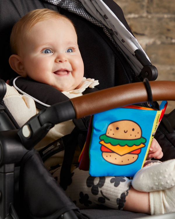 Foodie Baby Crinkle Stroller Book Baby Toys Chronicle Books